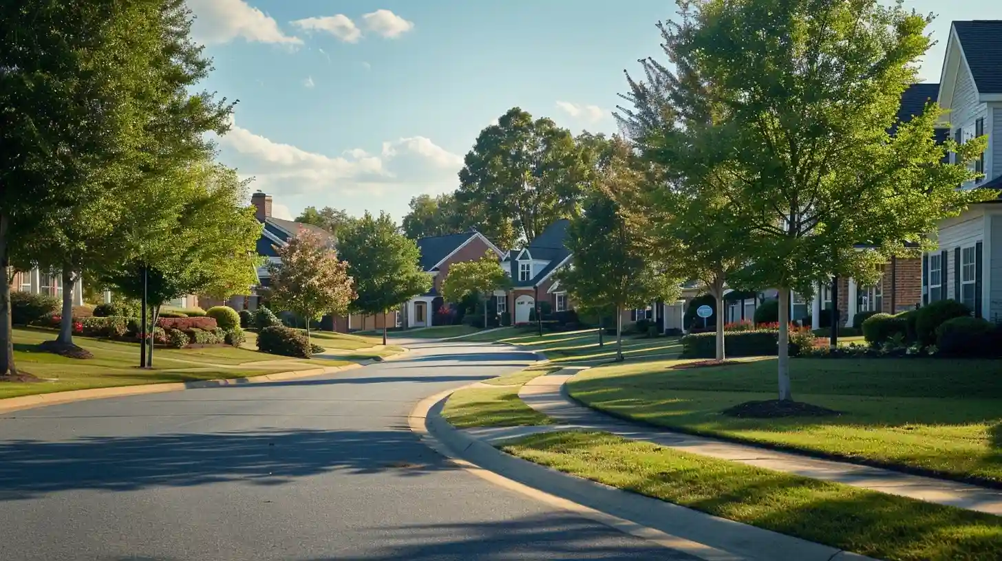 Landscaping service areas in Wake Forest and Raleigh, NC with well-maintained neighborhood lawns