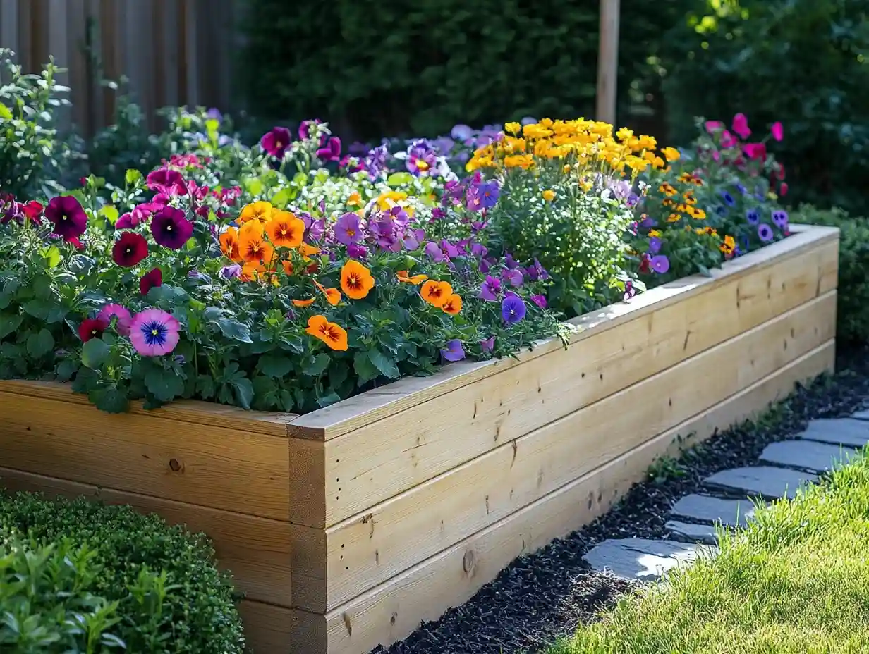 raised garden bed landscaping