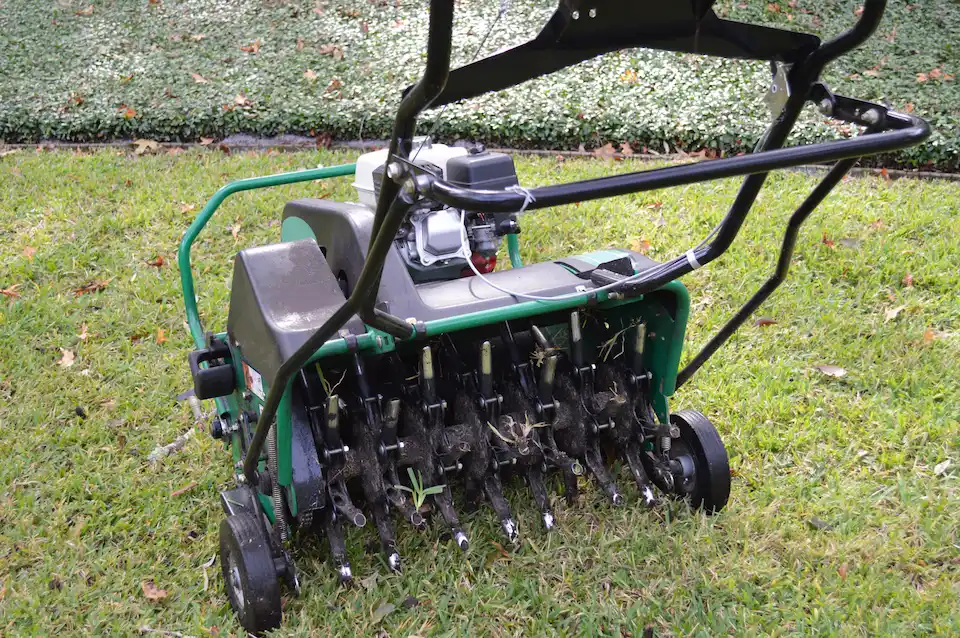 Wake Forest spring lawn aeration