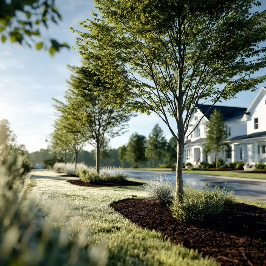 tree planting in Raleigh NC with proper spacing and soil preparation